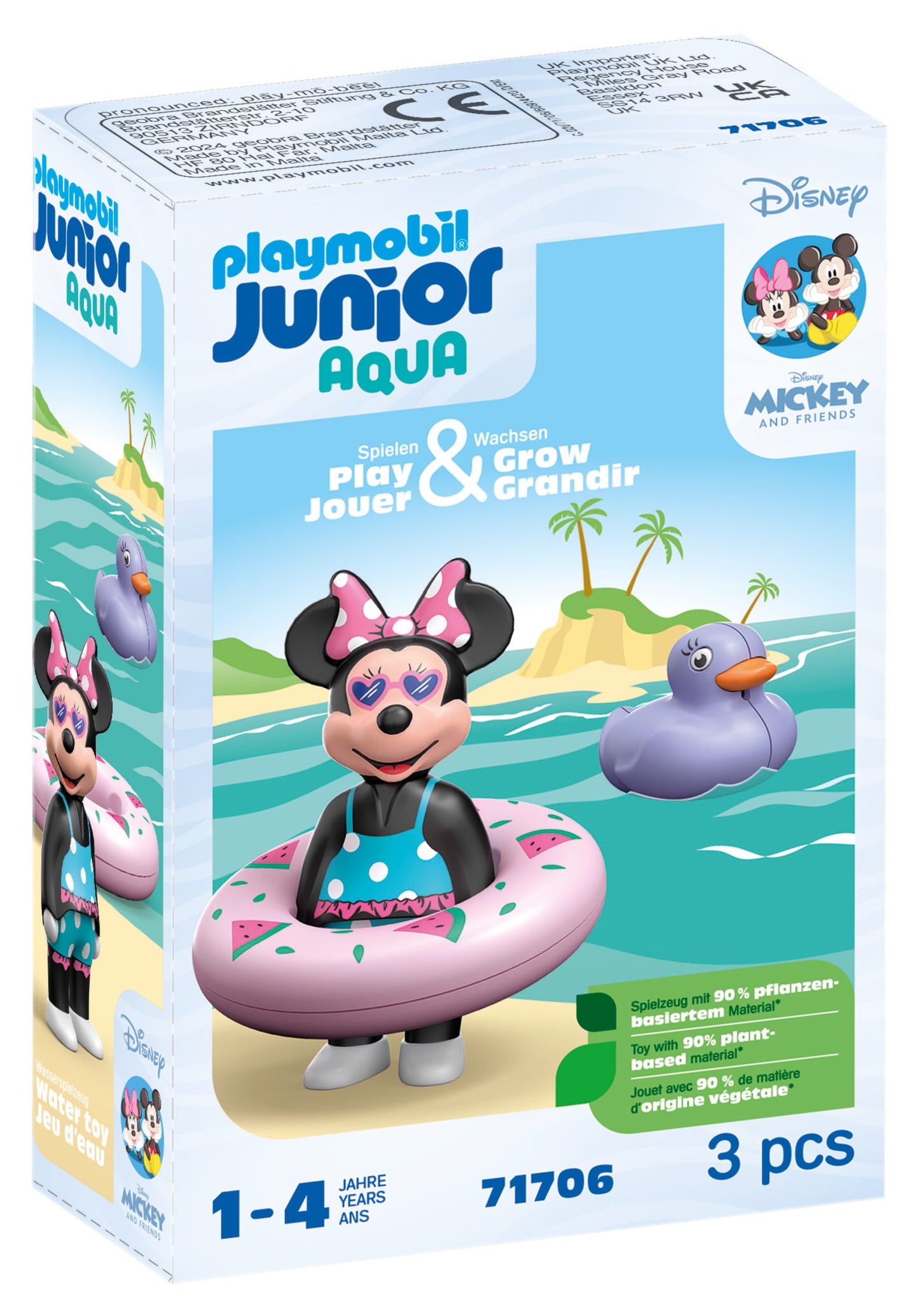 Playmobil 1.2.3 Disney 71706 Minnie's Beach Trip