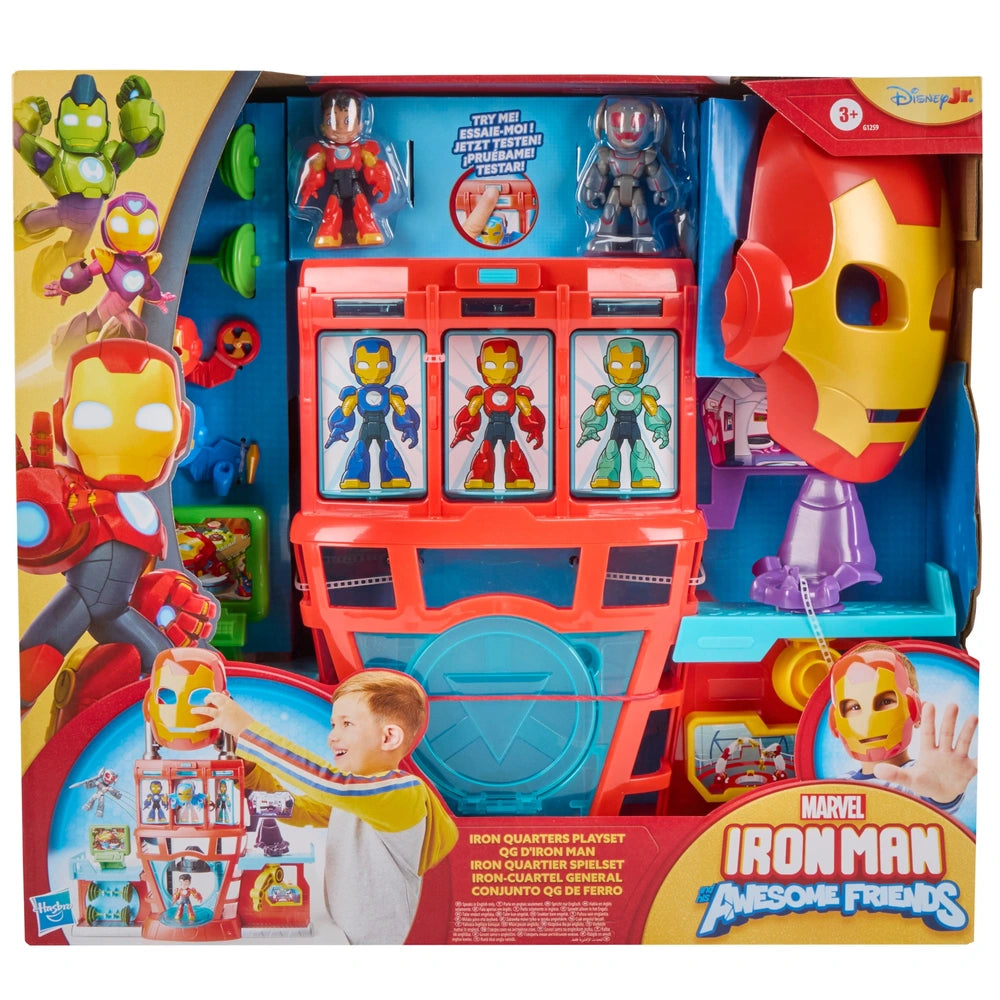 Marvel Iron Man Awesome Friends Iron Quarters Playset