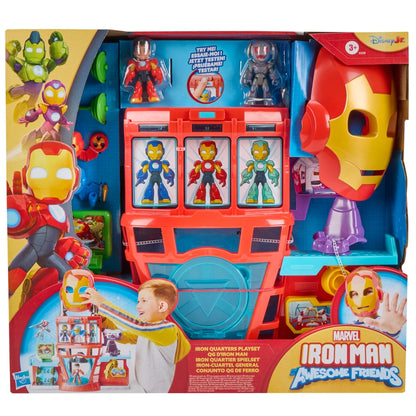 Marvel Iron Man Awesome Friends Iron Quarters Playset
