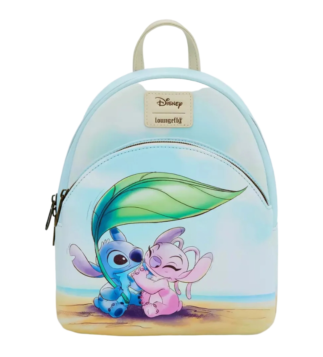 Loungefly Disney Mini Backpack - Stitch & Angel Beach Time