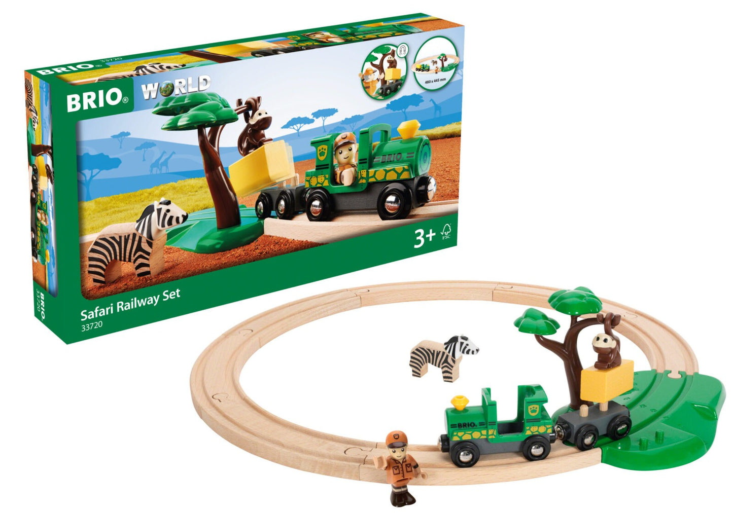 Brio World 33720 Safari Railway Set