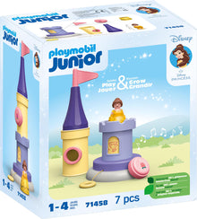 Playmobil 1.2.3 Disney 71458 Belle's Play Tower with Sound