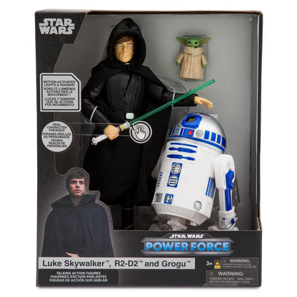 Star Wars Talking Action Figure Luke Skywalker, R2-D2 and Grogu