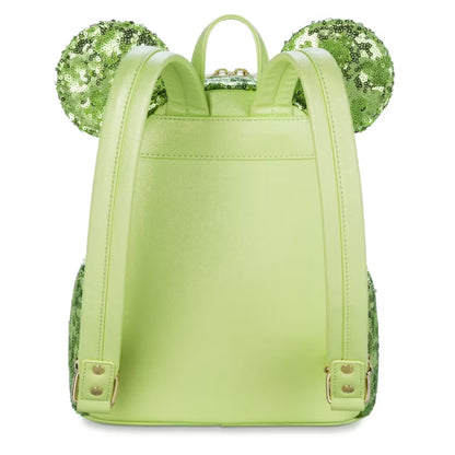 Loungefly Disney Mini Backpack - Green Sequined TinkerBell