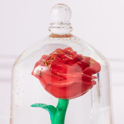 Disney Beauty and the Beast Enchanted Rose Bell Jar