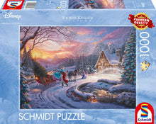 Thomas Kinkade Disney 1000 Puzzle Cinderella Bringing Home the Tree