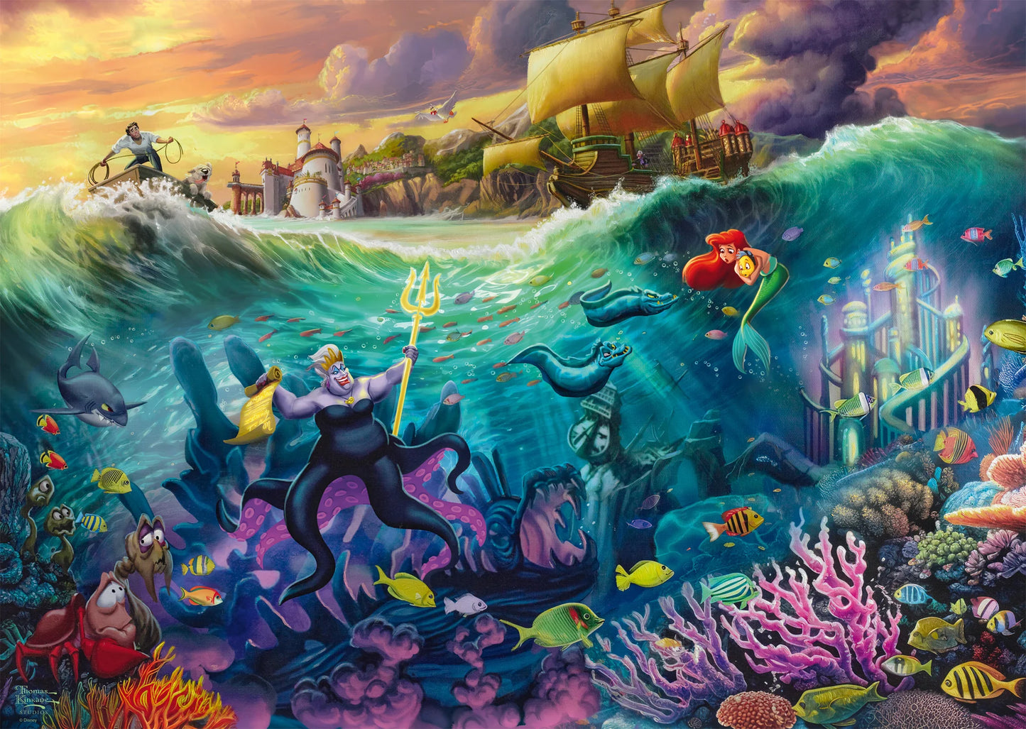 Thomas Kinkade Disney 1000 Puzzle Ursula