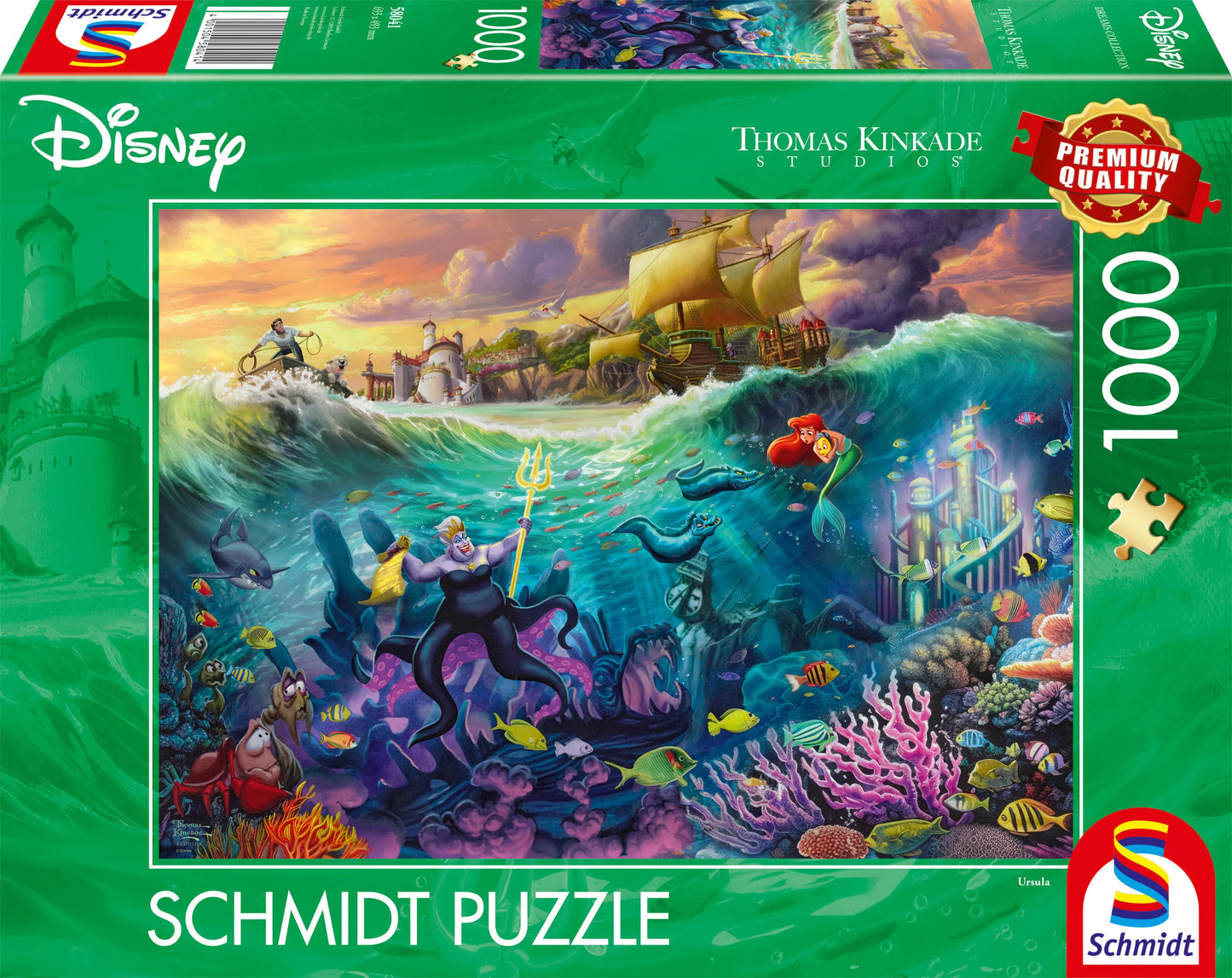 Thomas Kinkade Disney 1000 Puzzle Ursula