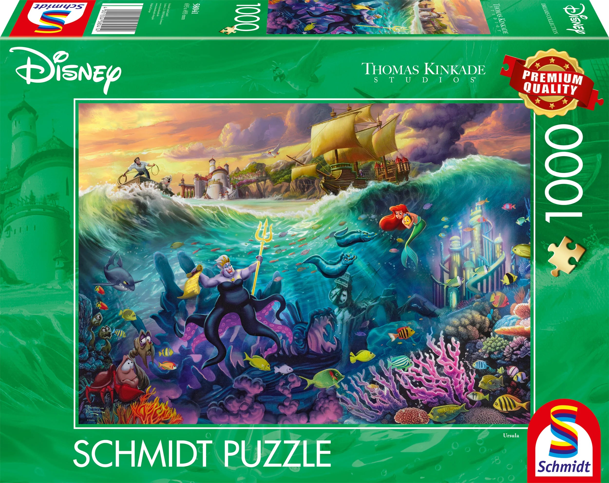 Thomas Kinkade Disney 1000 Puzzle Ursula