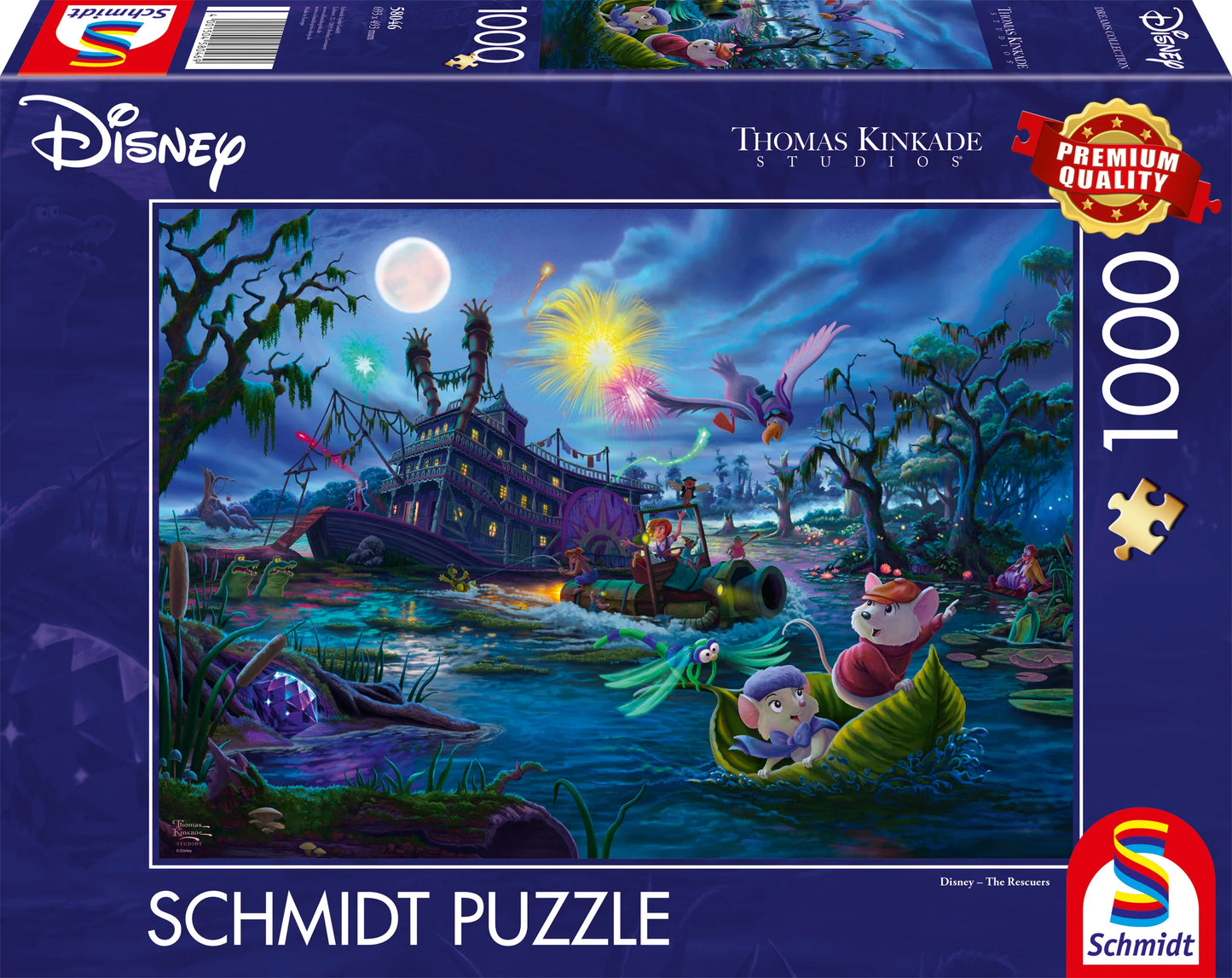 Thomas Kinkade Disney 1000 Puzzle The Rescuers