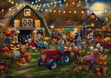 Thomas Kinkade Disney 1000 Mickey and Minnie Pumpkin Festival