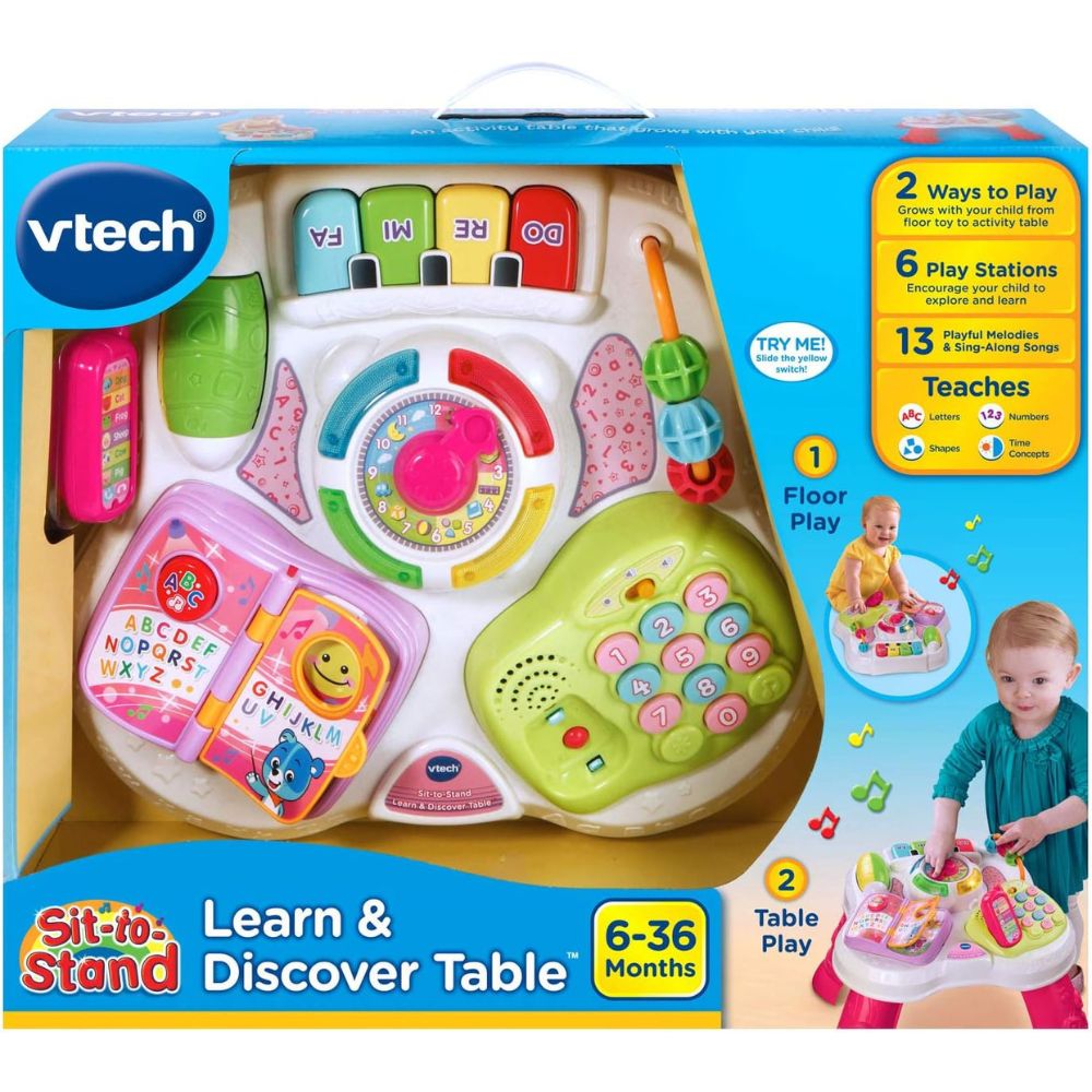 VTech - Play & Learn Activity Table Pink – Top Spot