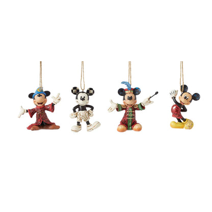 Disney Traditions 6013565 Mickey Mouse Hanging Ornaments Set of 4