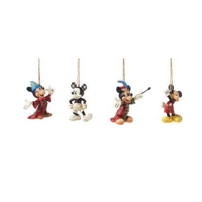 Disney Traditions 6013565 Mickey Mouse Hanging Ornaments Set of 4
