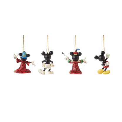 Disney Traditions 6013565 Mickey Mouse Hanging Ornaments Set of 4