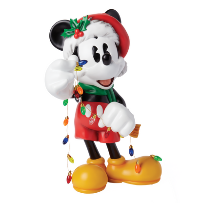 Disney Showcase 6015326 Christmas Mickey Mouse Big Figurine
