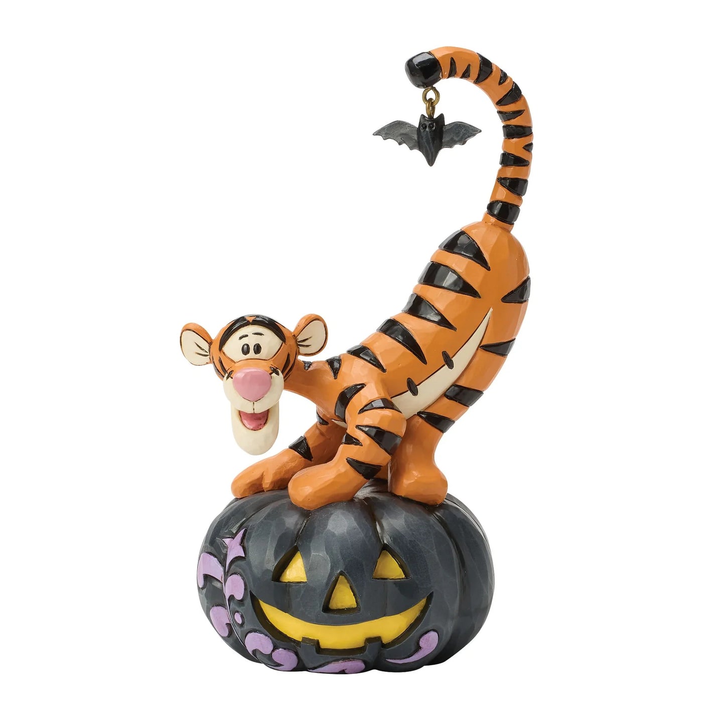 Disney Traditions 6017944 Bat-tastic Fun (Tigger on Jack-O-Lantern Figurine)