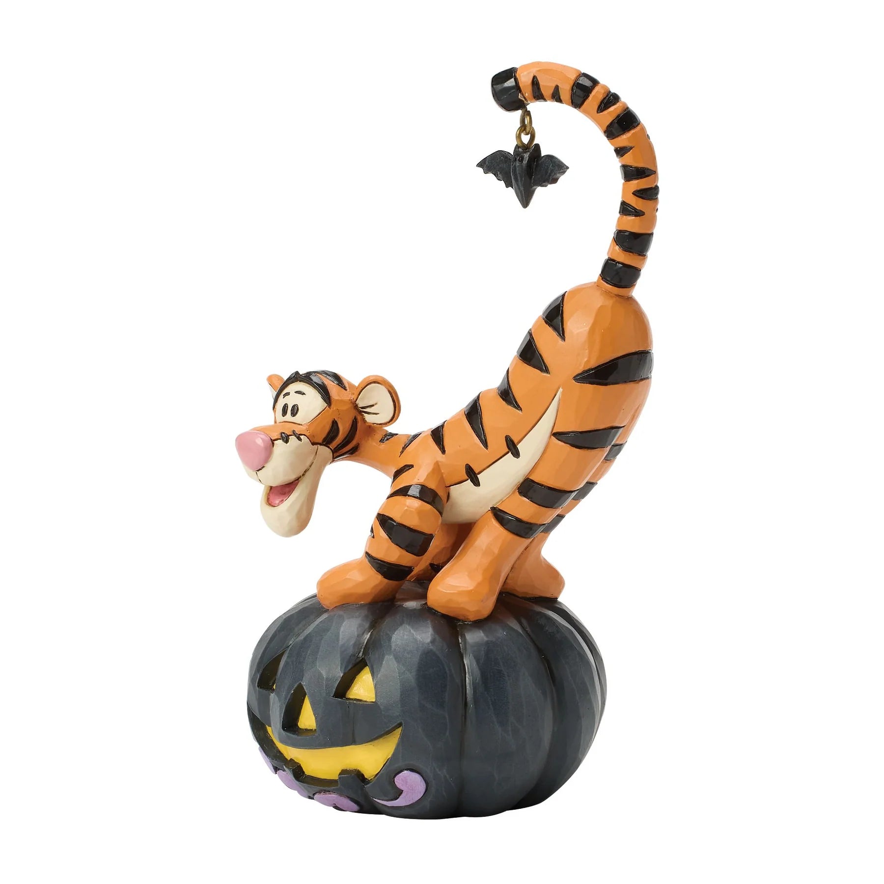 Disney Traditions 6017944 Bat-tastic Fun (Tigger on Jack-O-Lantern Figurine)
