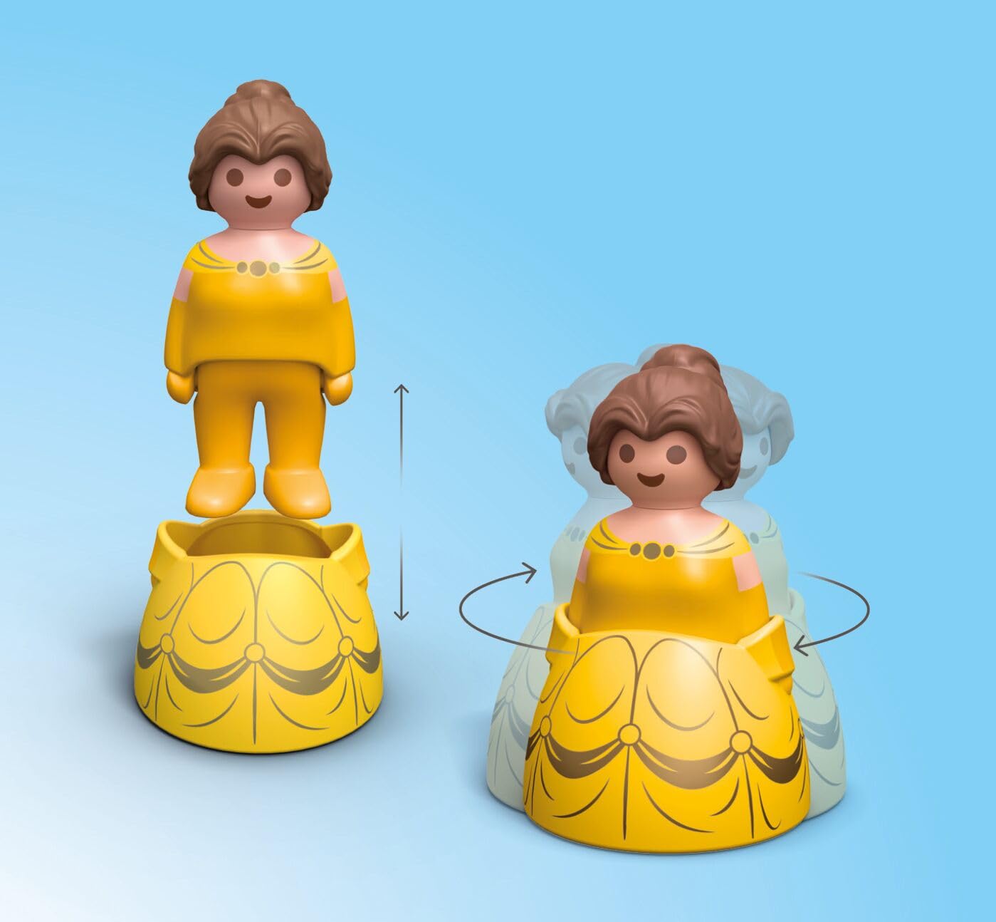 Playmobil 1.2.3 Disney 71458 Belle's Play Tower with Sound