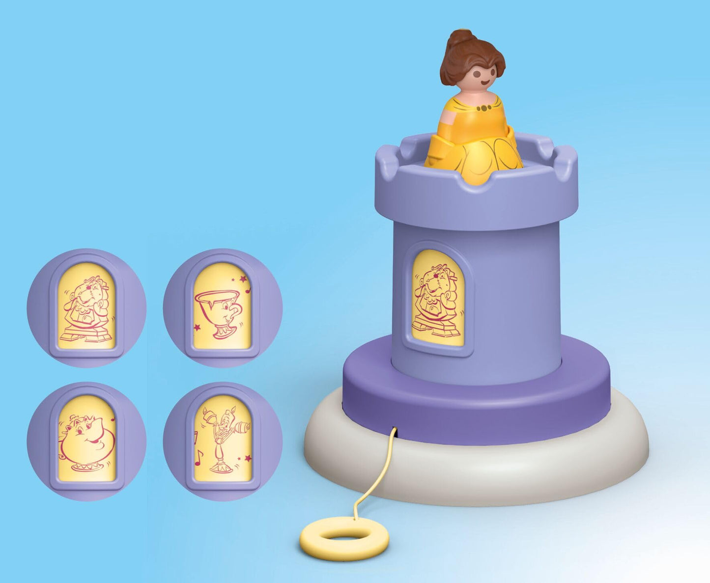 Playmobil 1.2.3 Disney 71458 Belle's Play Tower with Sound