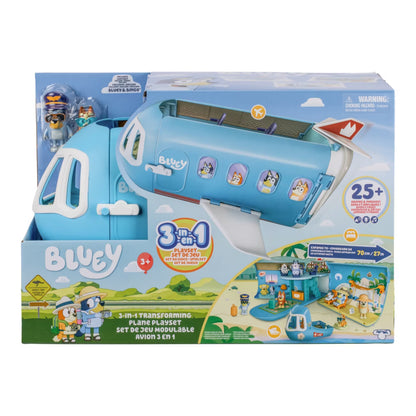 Moose Bluey's 3-in-1 Transforming Plane Playset