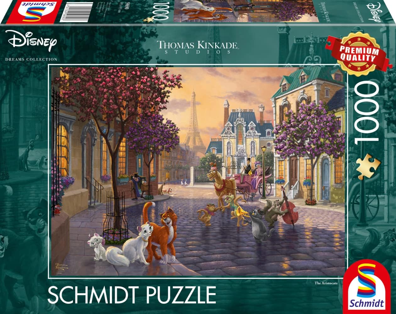 Thomas Kinkade Disney 1000 Puzzle The Aristocats