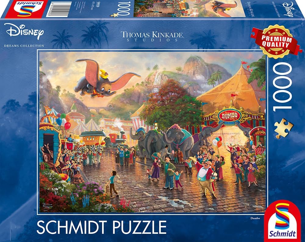 Thomas Kinkade Disney 1000 Puzzle Dumbo