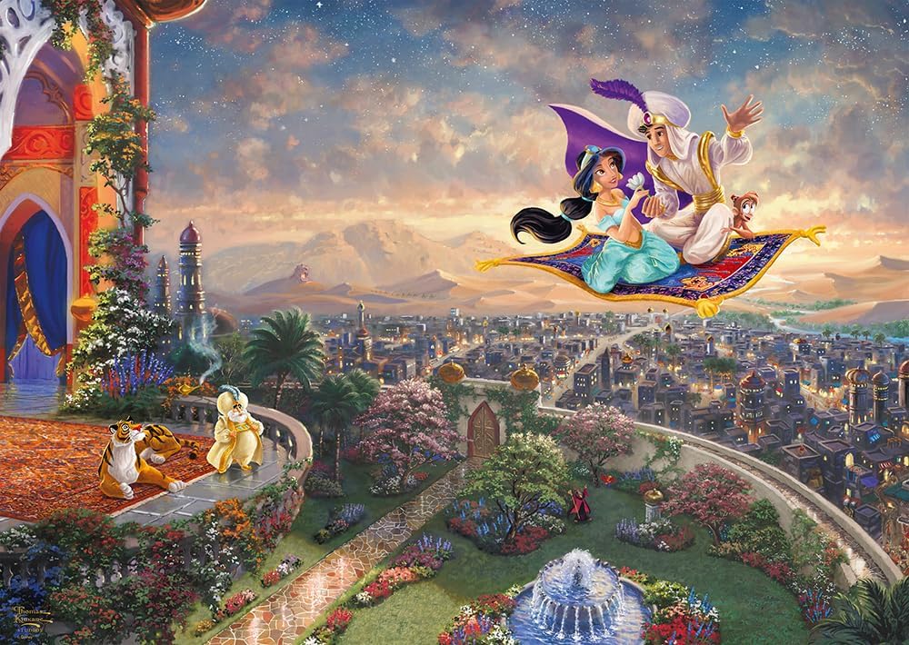 Thomas Kinkade Disney 1000 Puzzle Aladdin