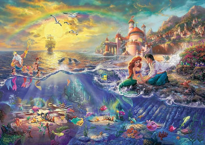 Thomas Kinkade Disney 1000 Puzzle The Little Mermaid