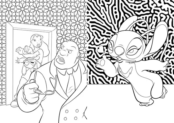 Disney Adult Colouring Stitch