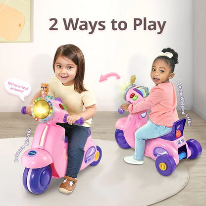 VTech 2-in-1 Ride and Balance Scooter Pink