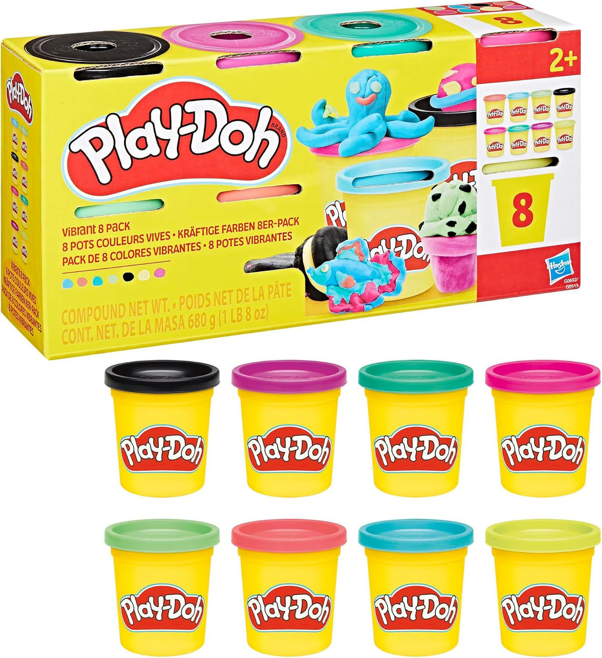 Play-Doh 8 Pack - Vibrant