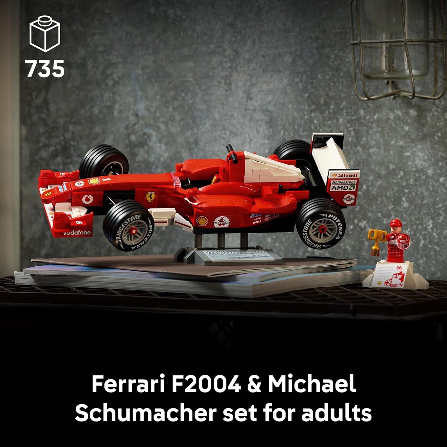 LEGO Icons 11375 Ferrari F2004 & Michael Schumacher