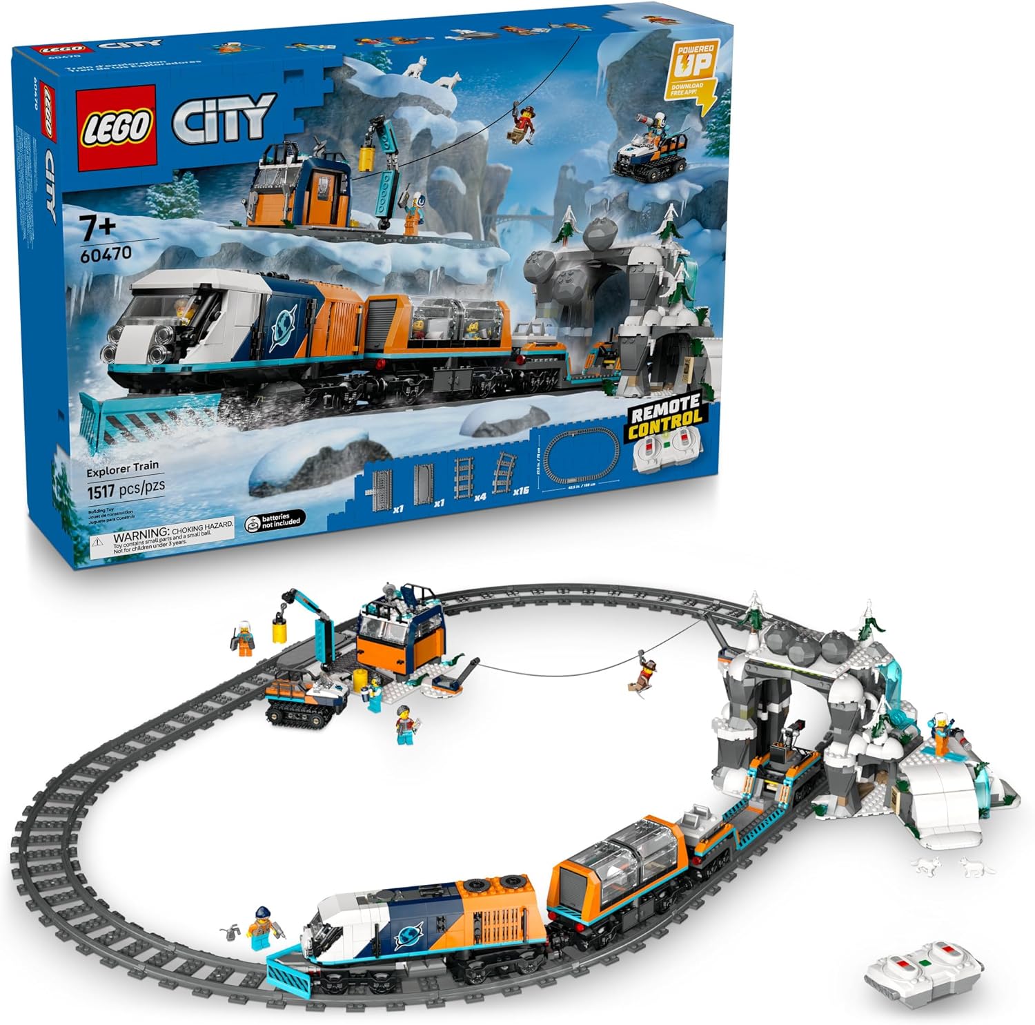 LEGO City 60470 Explorers Arctic Polar Express Train
