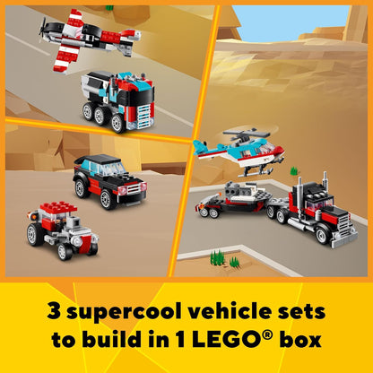 LEGO Creator 31146 Flatbed Truck with Helicopter