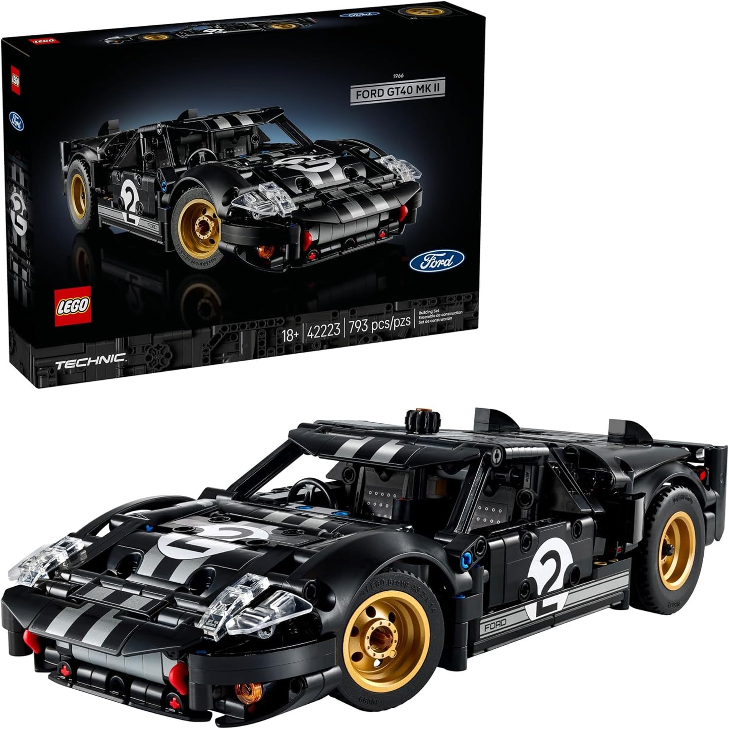 LEGO Technic 42223 1966 Ford GT40 MKII Race Car