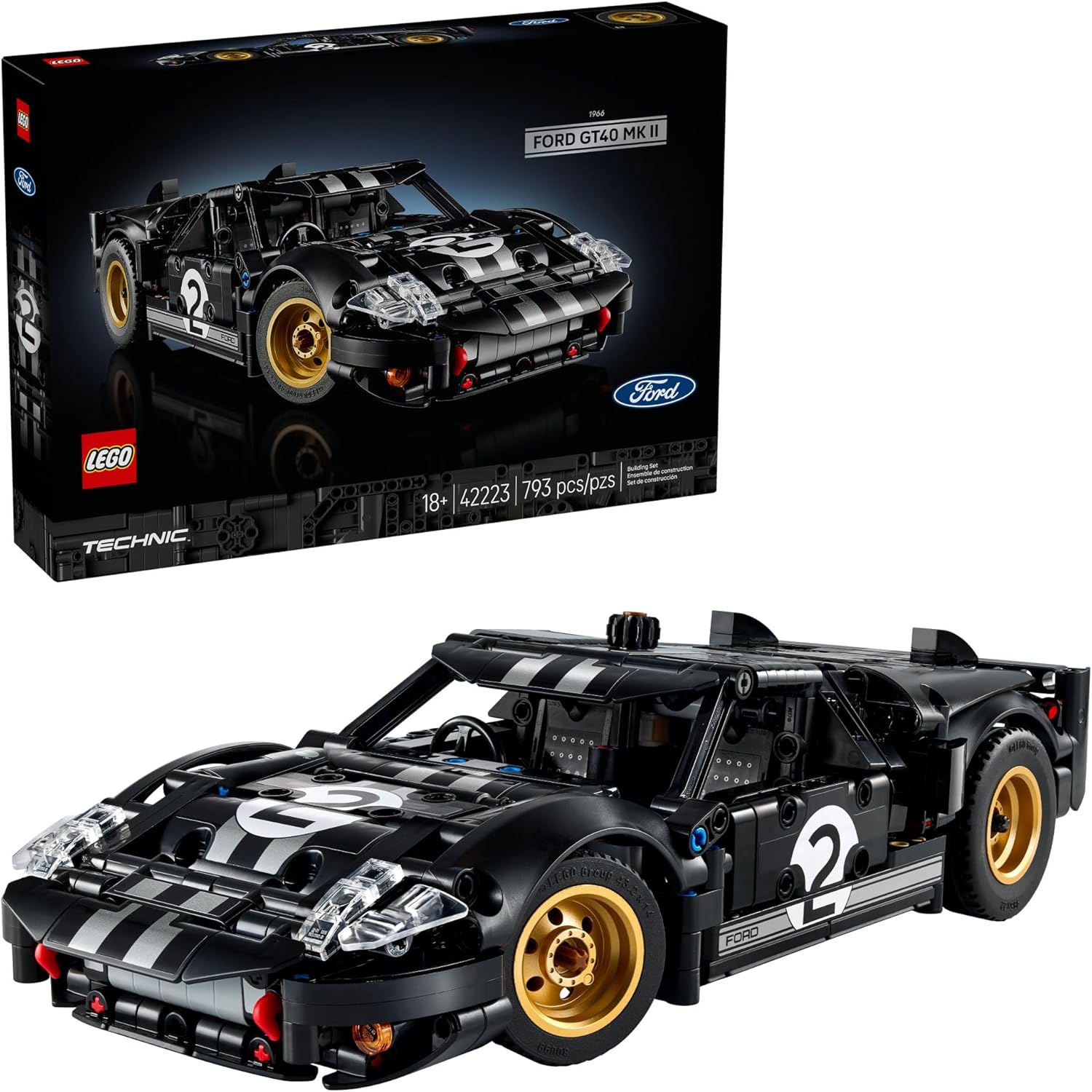 LEGO Technic 42223 1966 Ford GT40 MKII Race Car