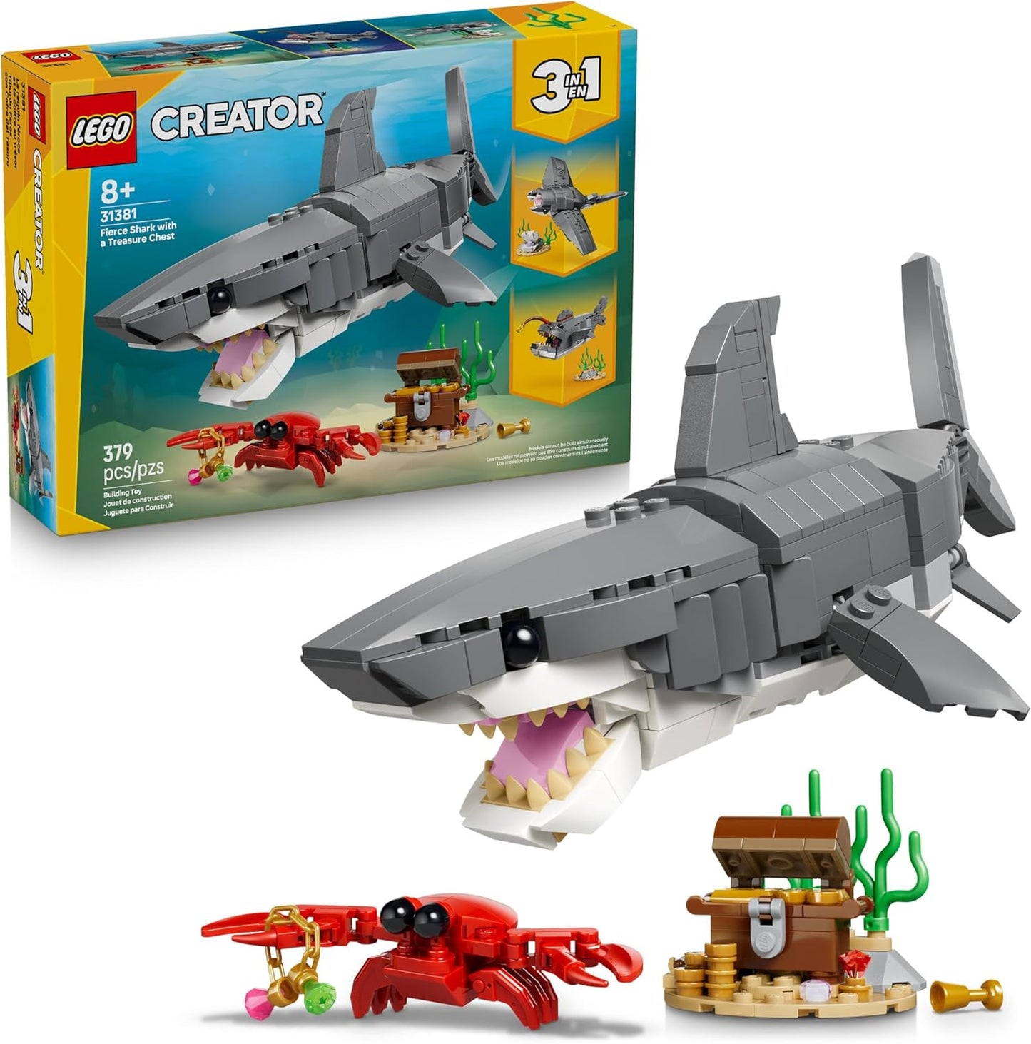 LEGO Creator 31381 Fierce Shark with a Treasure Chest