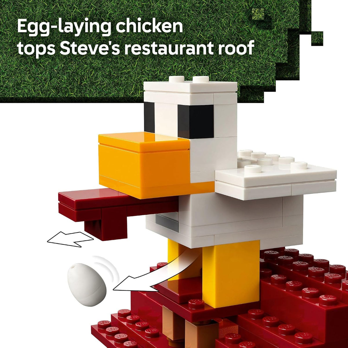LEGO Minecraft 21273 The Ghast Balloon Village Attack