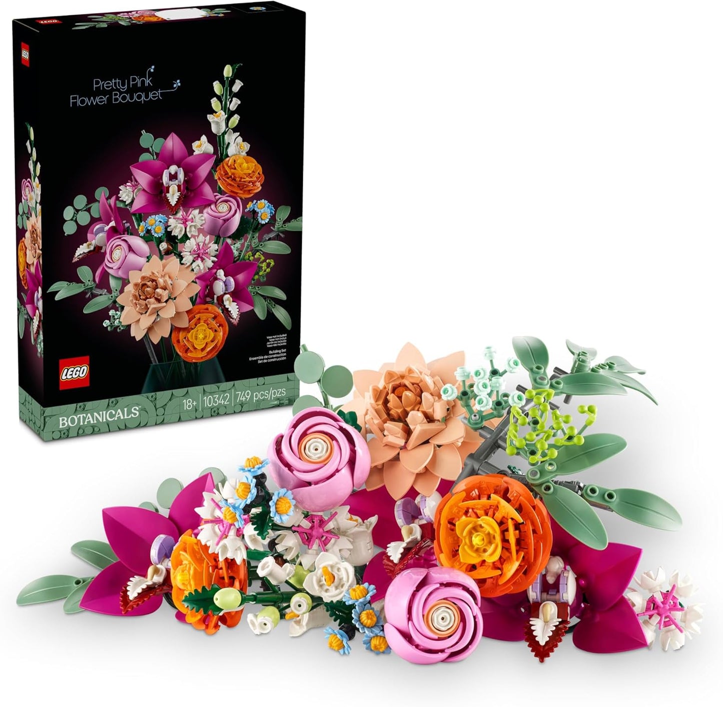 LEGO The Botanical Collection 10342 Pretty Pink Flower Bouquet