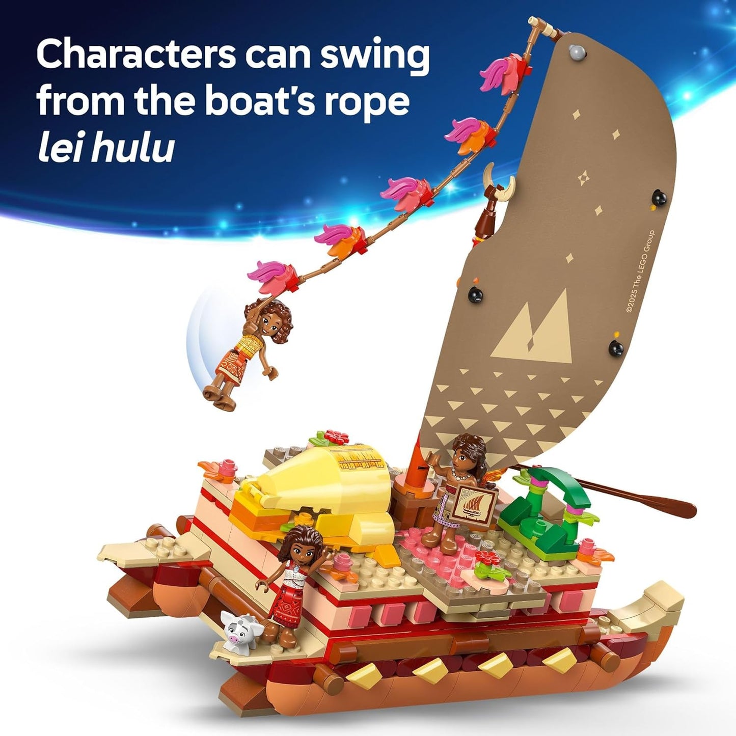 LEGO Disney 43270 Moana's Adventure Canoe