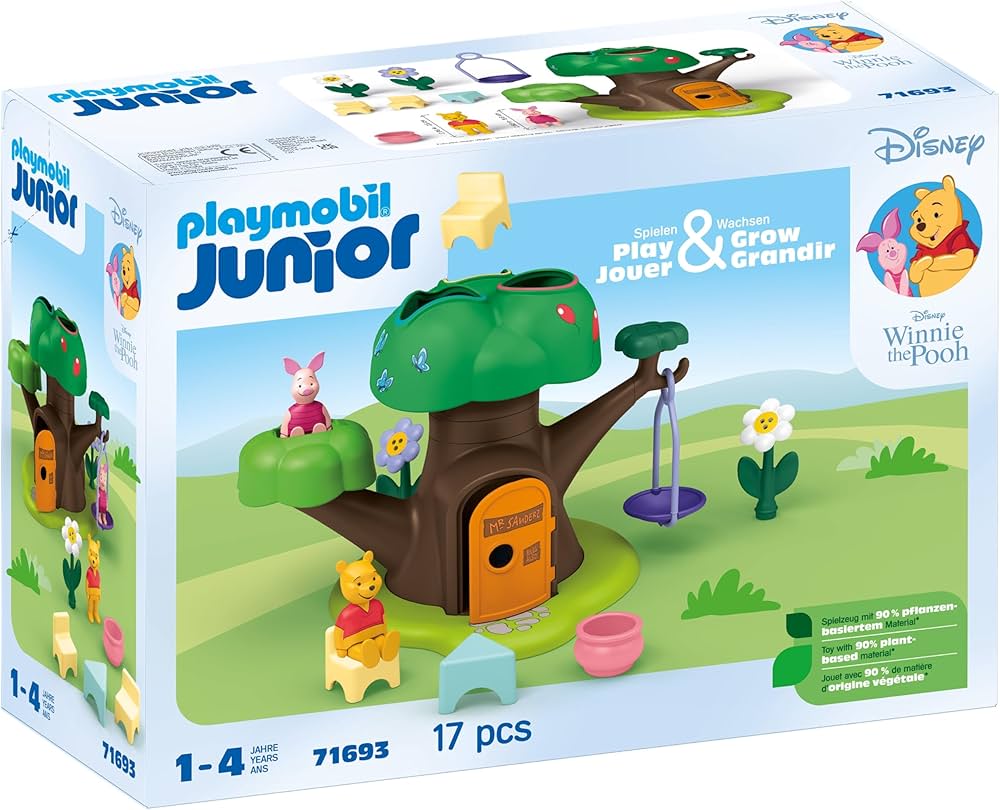Playmobil 1.2.3 Disney 71693 Winnie's & Friends Piglet's Tree House