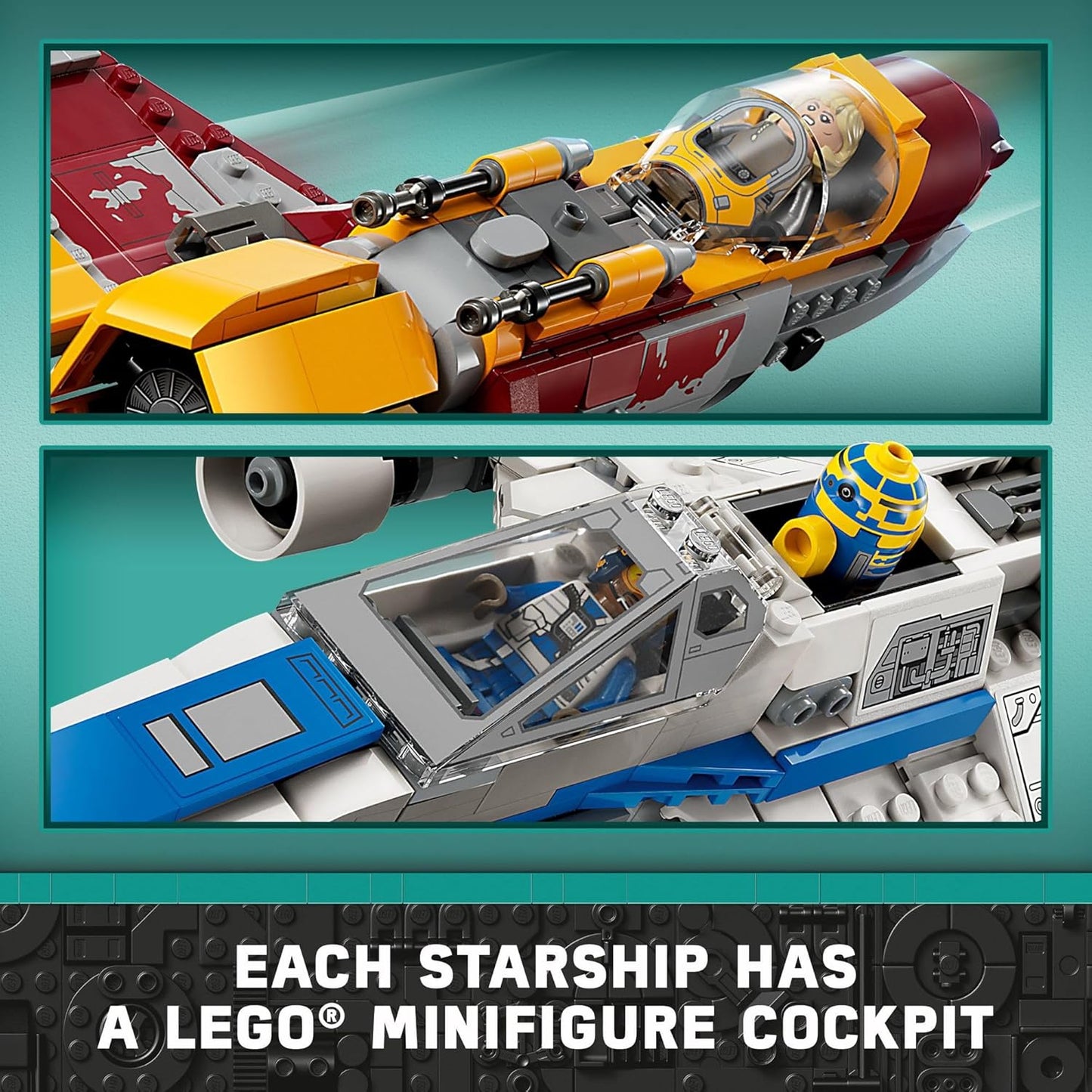 LEGO Star Wars 75364 New Republic E-wing VS Shin Hati’s Starfighter