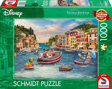 Thomas Kinkade Disney 1000 Puzzle Mickey and Minnie in Italy