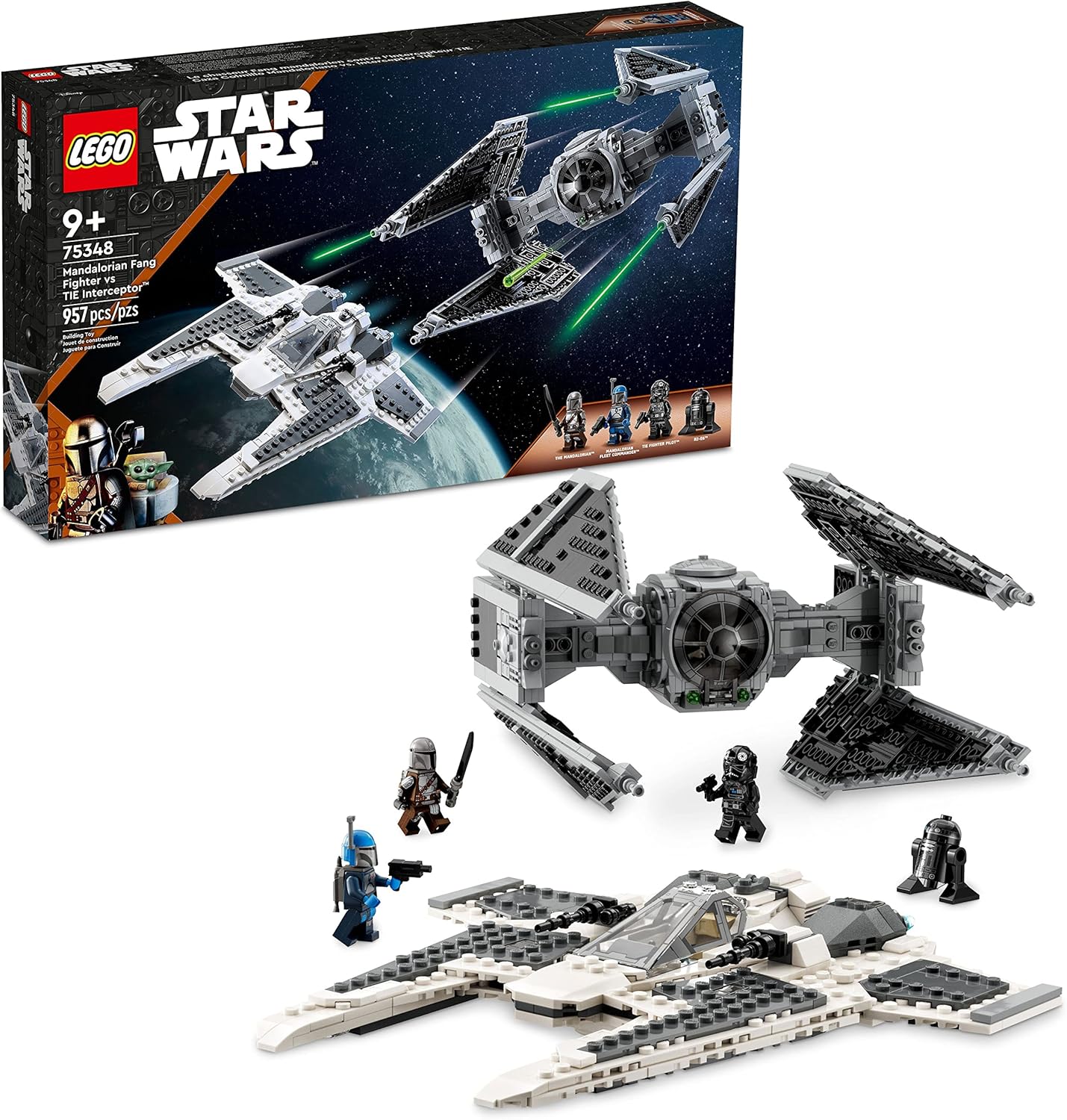 LEGO Star Wars 75348 Mandalorian Fang VS TIE Interceptor