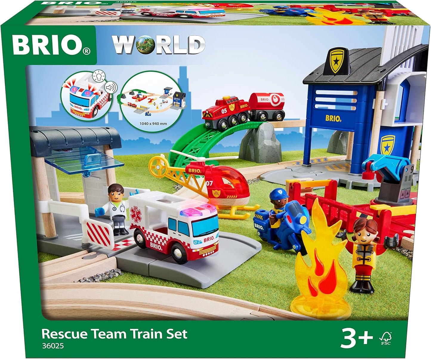 Brio World 36025 Rescue Team Train Set