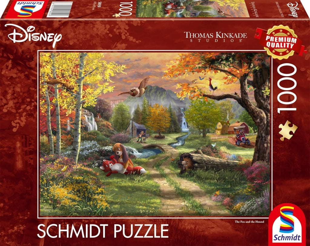 Thomas Kinkade Disney 1000 Puzzle The Fox and the Hound