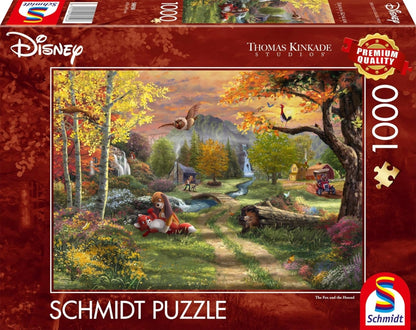 Thomas Kinkade Disney 1000 Puzzle The Fox and the Hound