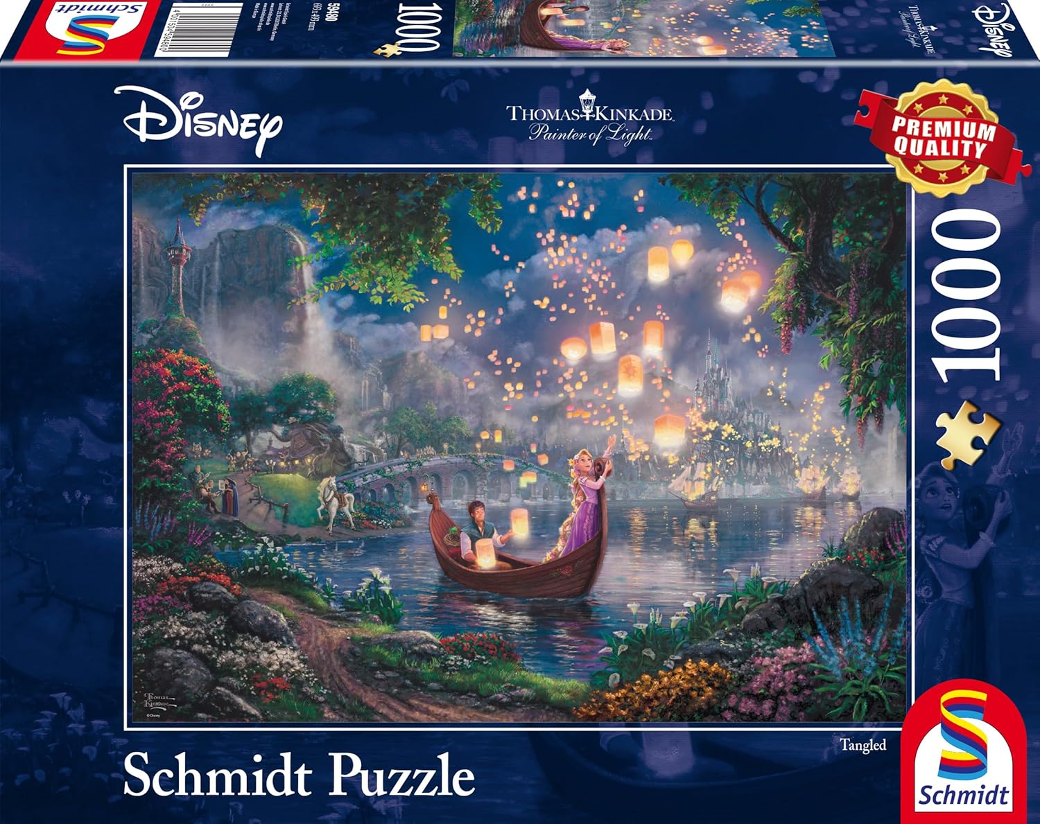 Thomas Kinkade Disney 1000 Puzzle Rapunzel