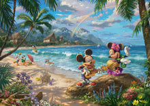 Thomas Kinkade Disney 1000 Puzzle Mickey and Minnie in Hawaii
